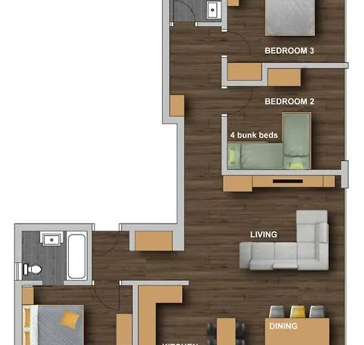 Perla Garden, Stylish Appartement *