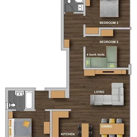 Perla Garden, Stylish Apartment *